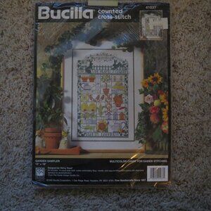 Counted Cross Stitch Kit Garden Sampler